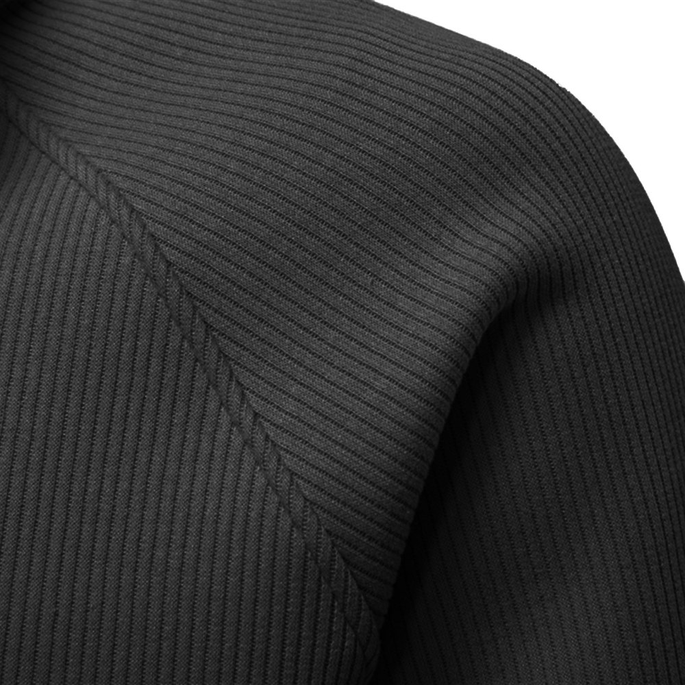 Men's Quarter Zip Pullover Long Sleeve Knit Sweater Stand Collar Sweatshirt Casual Warm Sweaters
