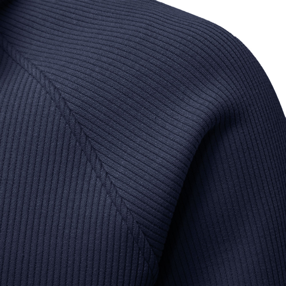 Men's Quarter Zip Pullover Long Sleeve Knit Sweater Stand Collar Sweatshirt Casual Warm Sweaters