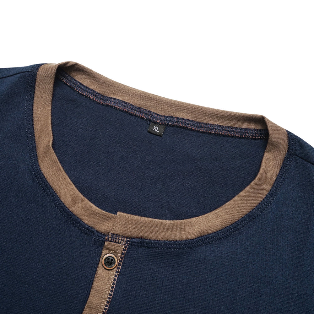 Summer Henley Short Sleeve T-Shirts Mens Casual Classic V Neck T Shirt Lightweight Cotton Tee Tops with Button