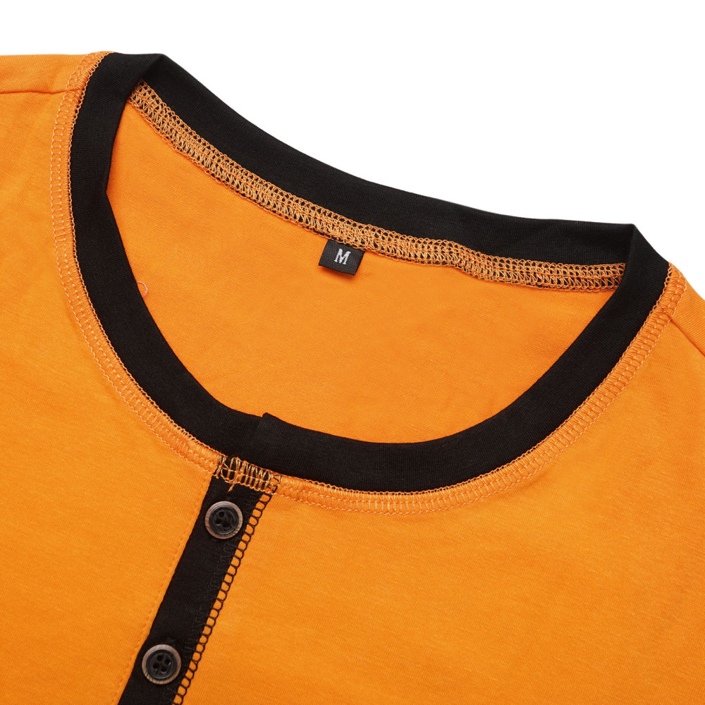 Summer Henley Short Sleeve T-Shirts Mens Casual Classic V Neck T Shirt Lightweight Cotton Tee Tops with Button