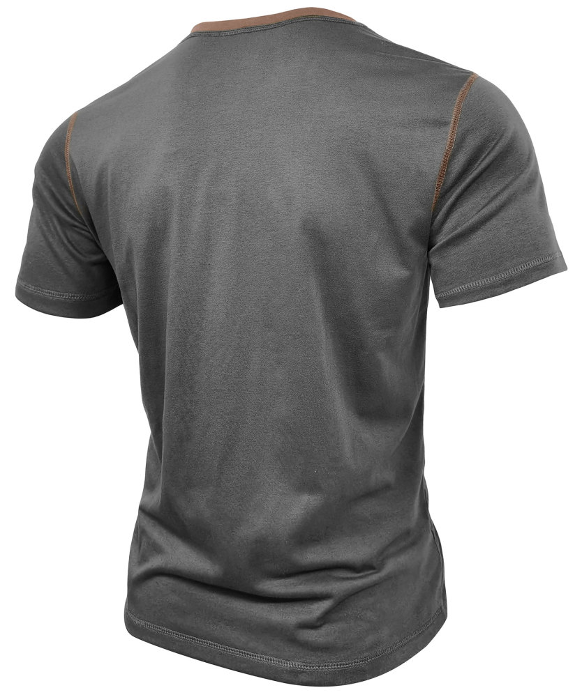 Summer Henley Short Sleeve T-Shirts Mens Casual Classic V Neck T Shirt Lightweight Cotton Tee Tops with Button