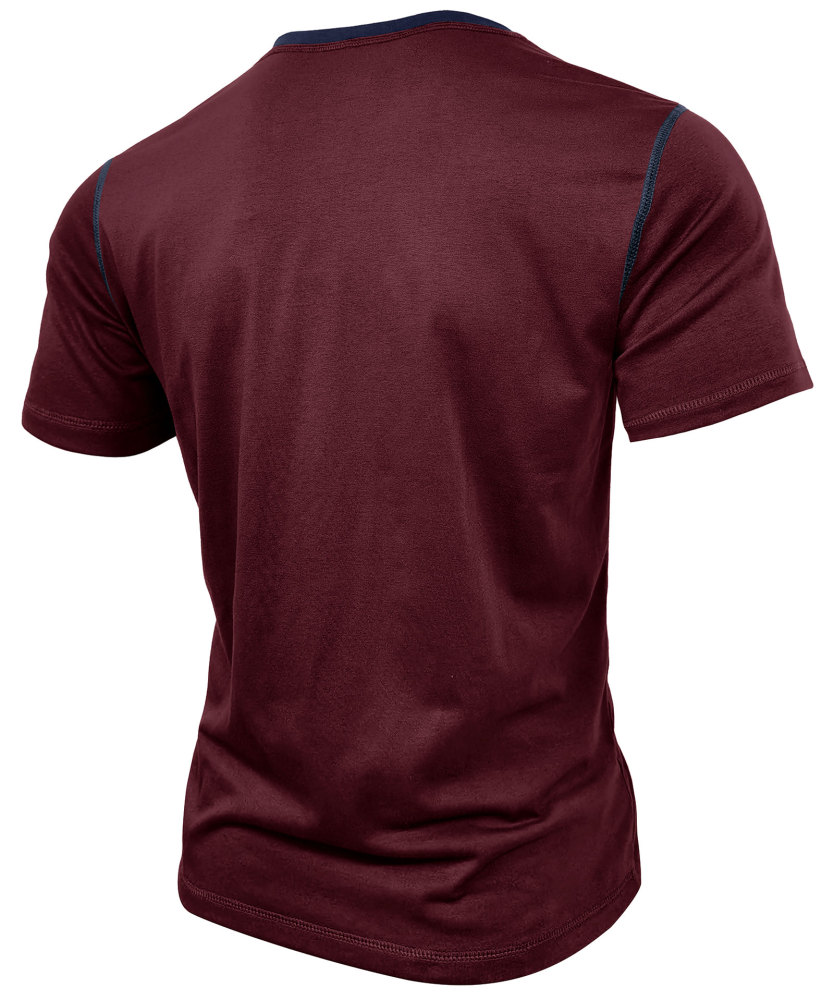 Summer Henley Short Sleeve T-Shirts Mens Casual Classic V Neck T Shirt Lightweight Cotton Tee Tops with Button