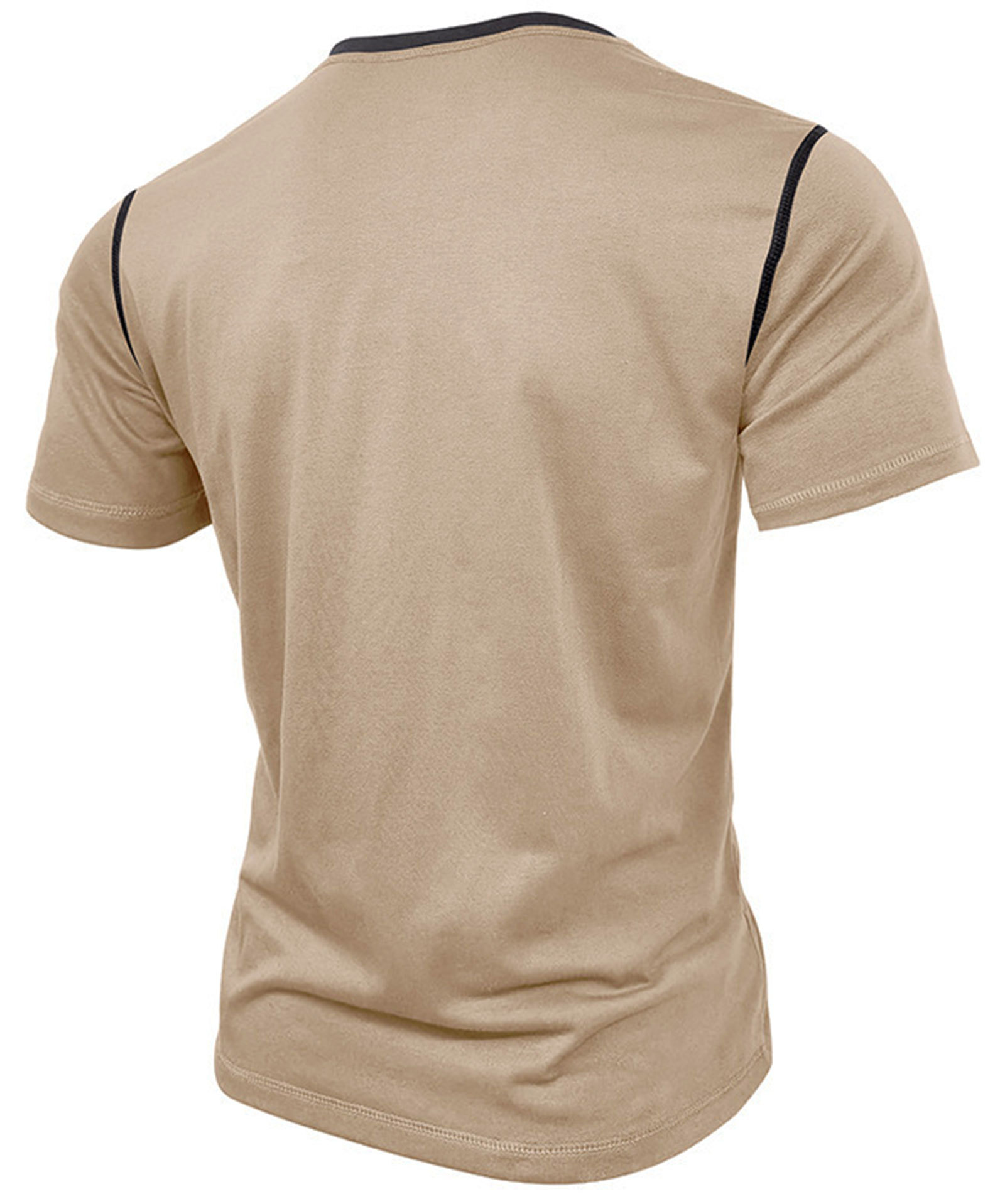 Summer Henley Short Sleeve T-Shirts Mens Casual Classic V Neck T Shirt Lightweight Cotton Tee Tops with Button