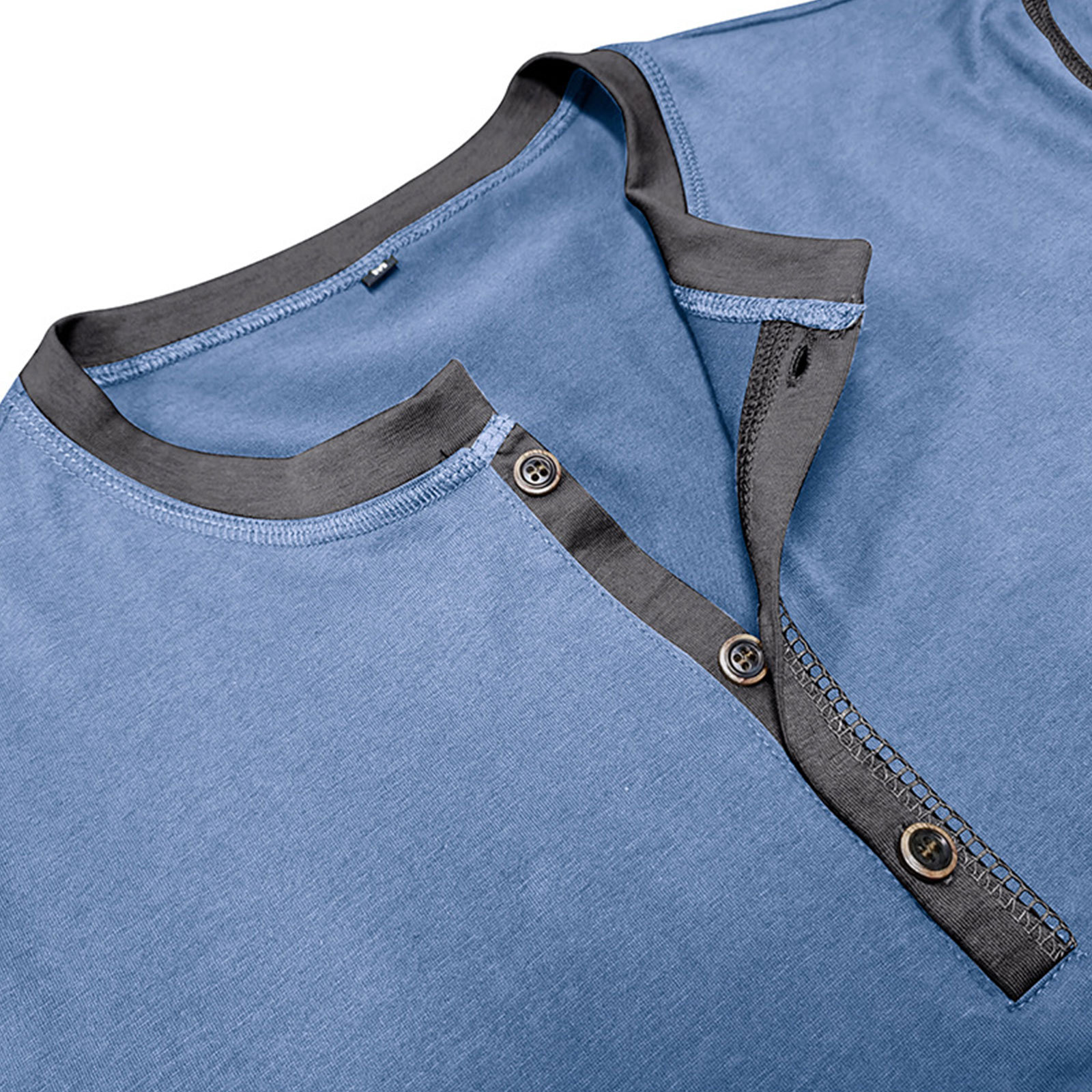 Summer Henley Short Sleeve T-Shirts Mens Casual Classic V Neck T Shirt Lightweight Cotton Tee Tops with Button