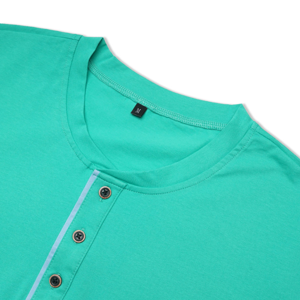 MAGIMODAC Mens Henley Long Sleeve T-Shirt Fashion Classic Cotton T Shirts Casual Lightweight T-Shirts with Button and Pocket