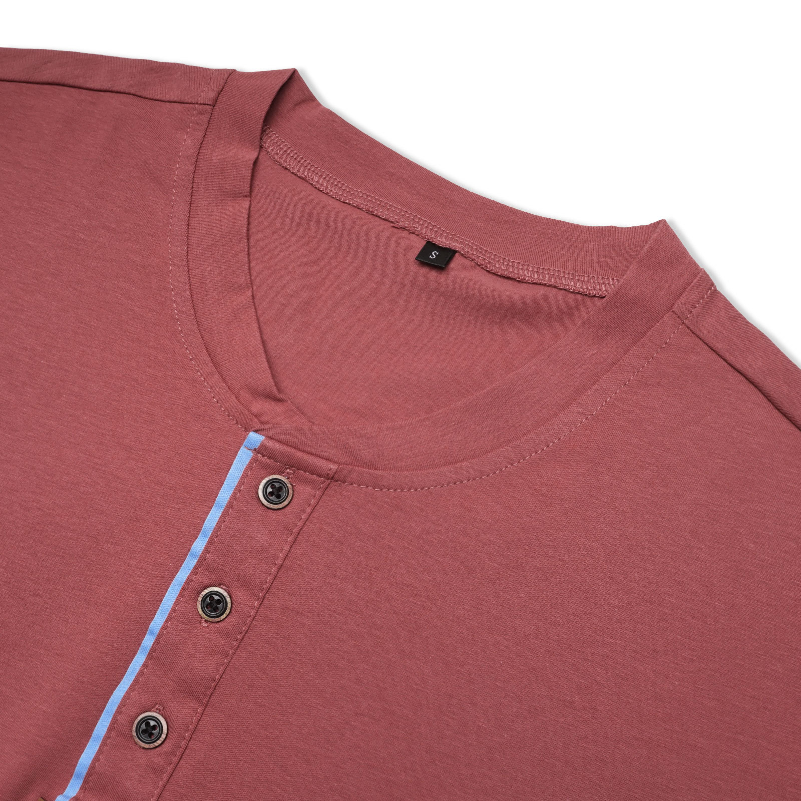 MAGIMODAC Mens Henley Short Sleeve Shirts Lightweight Cotton Summer Casual T-Shirt with Button and Pocket
