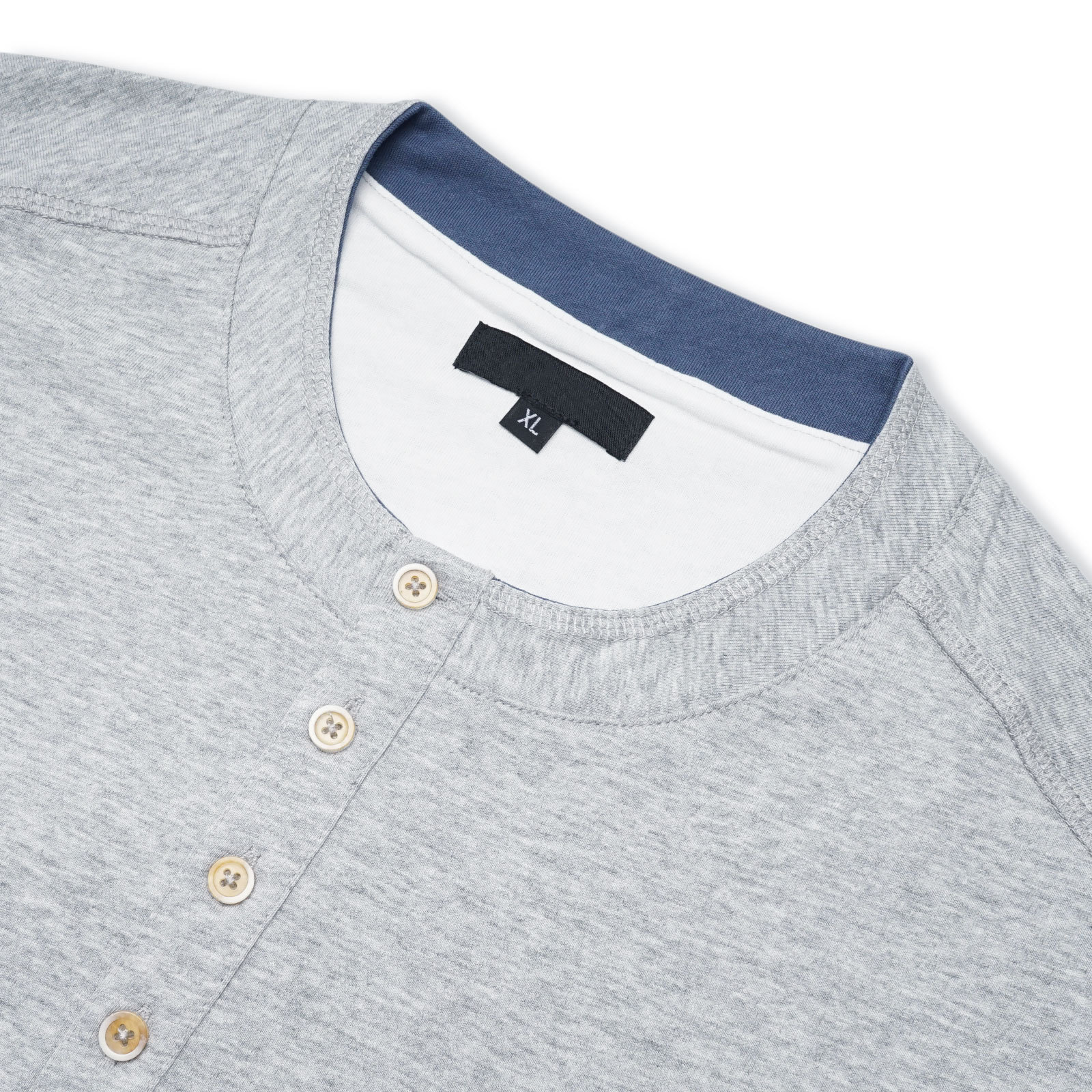 Henley Shirts Long Sleeve Mens Cotton T-Shirt Casual Classic Tshirt Lightweight Basic T-Shirts Button Tee Shirt Top