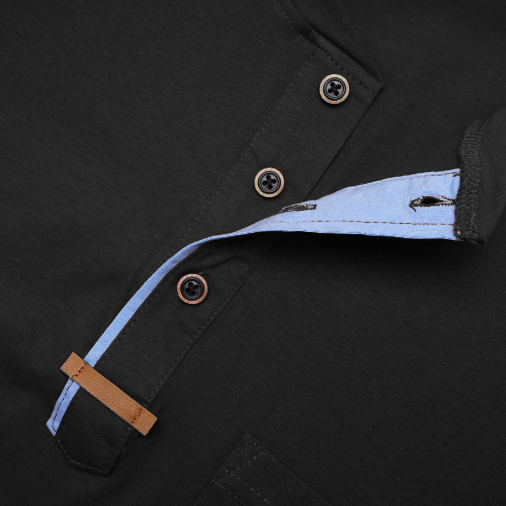 MAGIMODAC Mens Henley Short Sleeve Shirts Lightweight Cotton Summer Casual T-Shirt with Button and Pocket