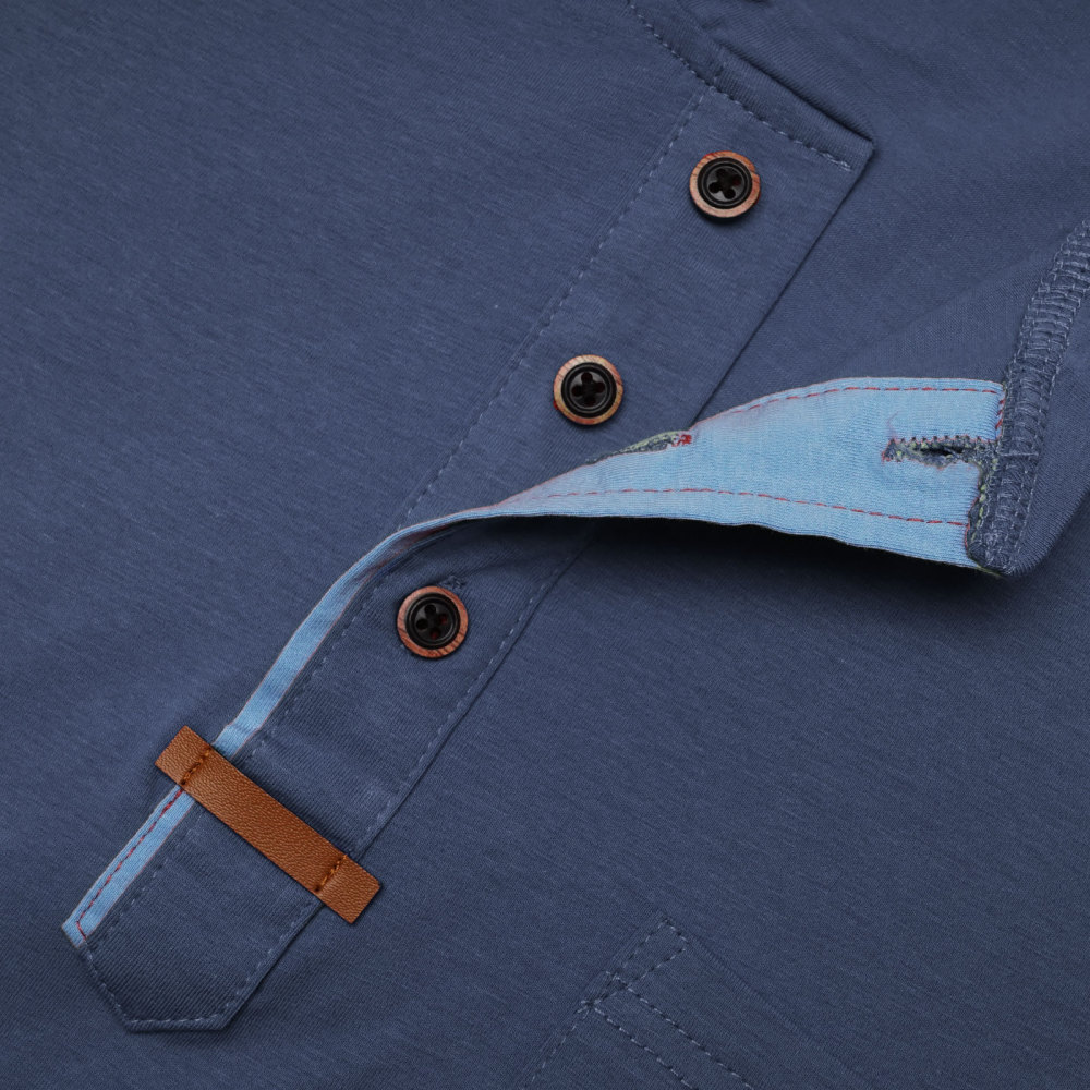 Mens Henley Short Sleeve Shirts Lightweight Cotton Summer Casual T-Shirt with Button and Pocket
