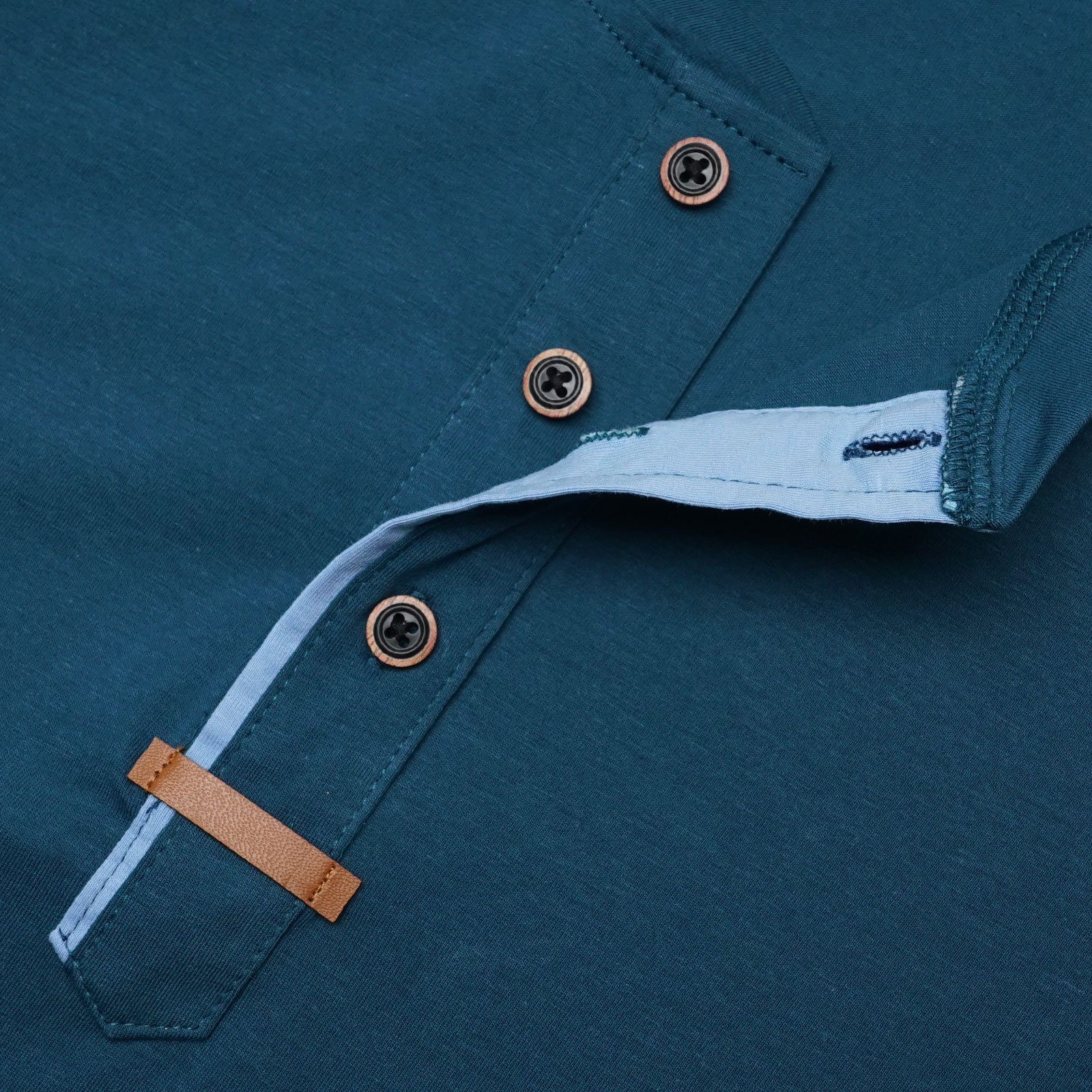 Mens Henley Short Sleeve Shirts Lightweight Cotton Summer Casual T-Shirt with Button and Pocket