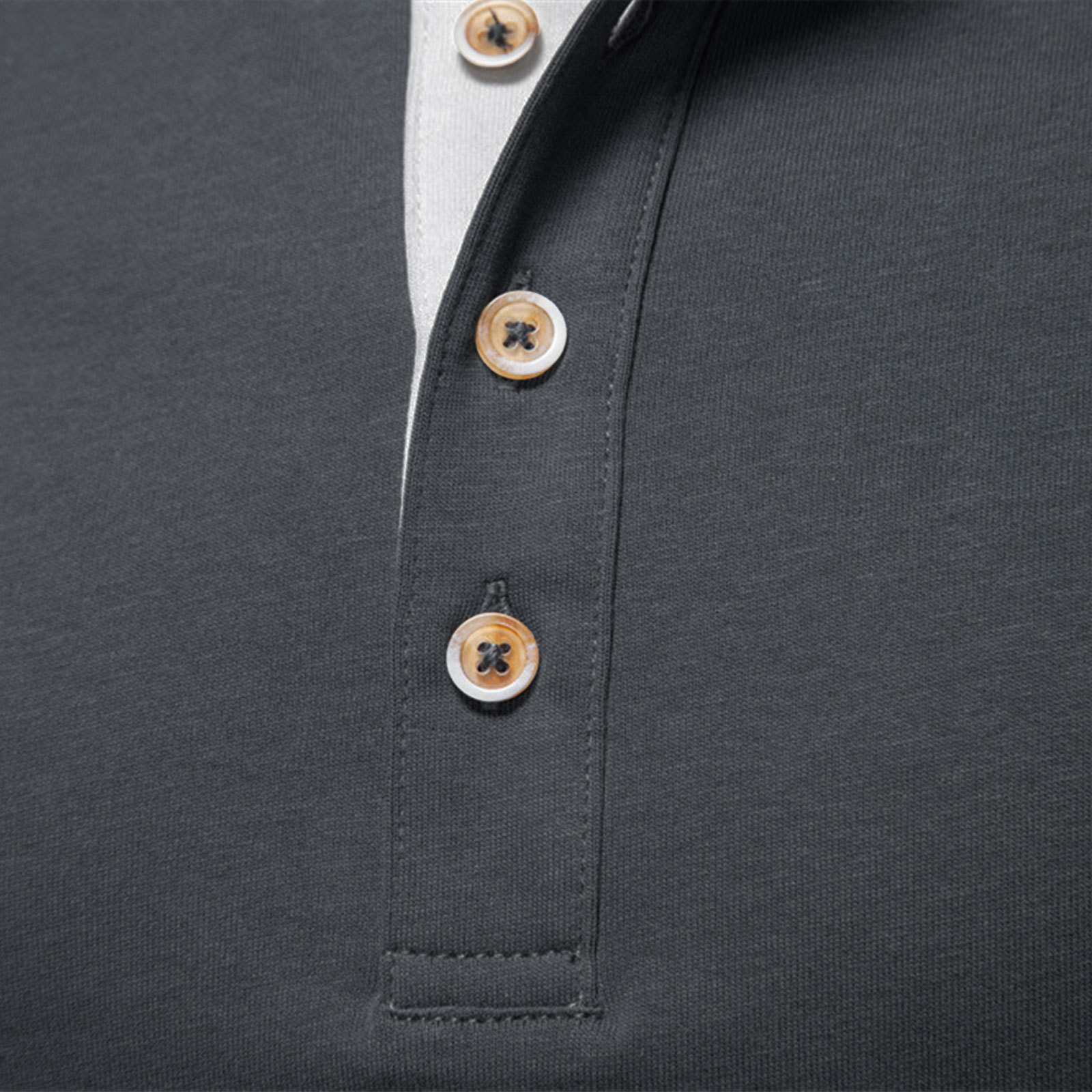 Henley Shirts Long Sleeve Mens Cotton T-Shirt Casual Classic Tshirt Lightweight Basic T-Shirts Button Tee Shirt Top