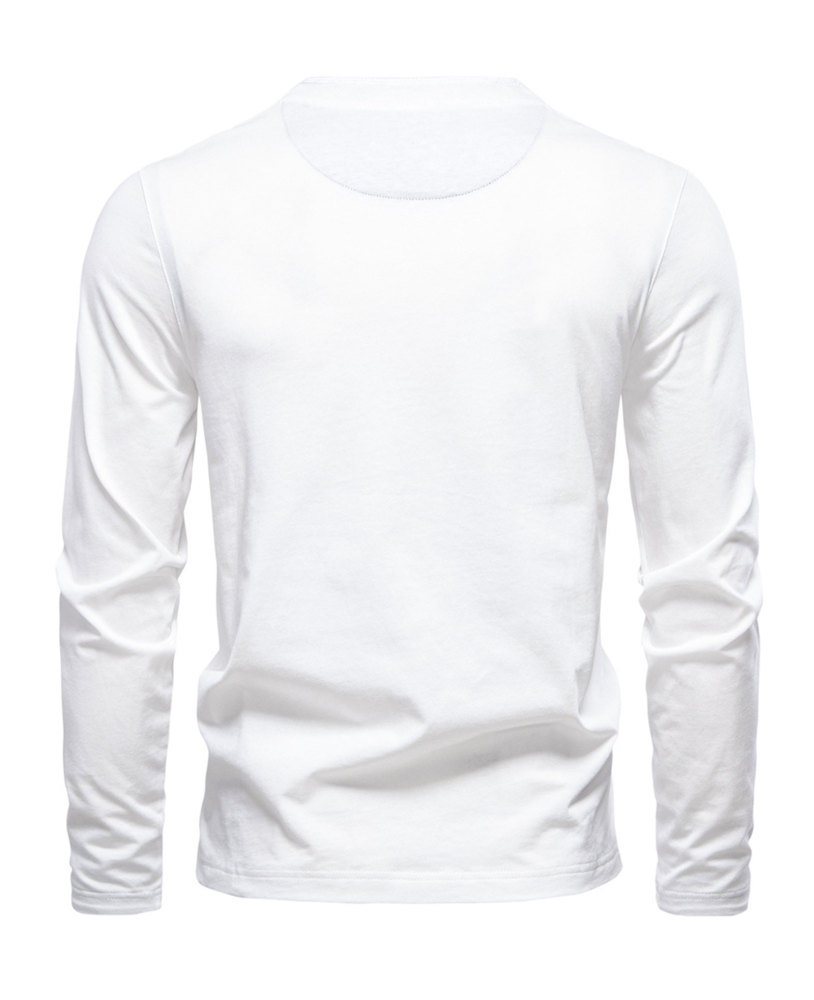 MAGIMODAC Mens Henley Shirts Long Sleeve Cotton T-Shirt Casual Classic Tshirt Lightweight Basic T-Shirts Button Tee Shirt Top