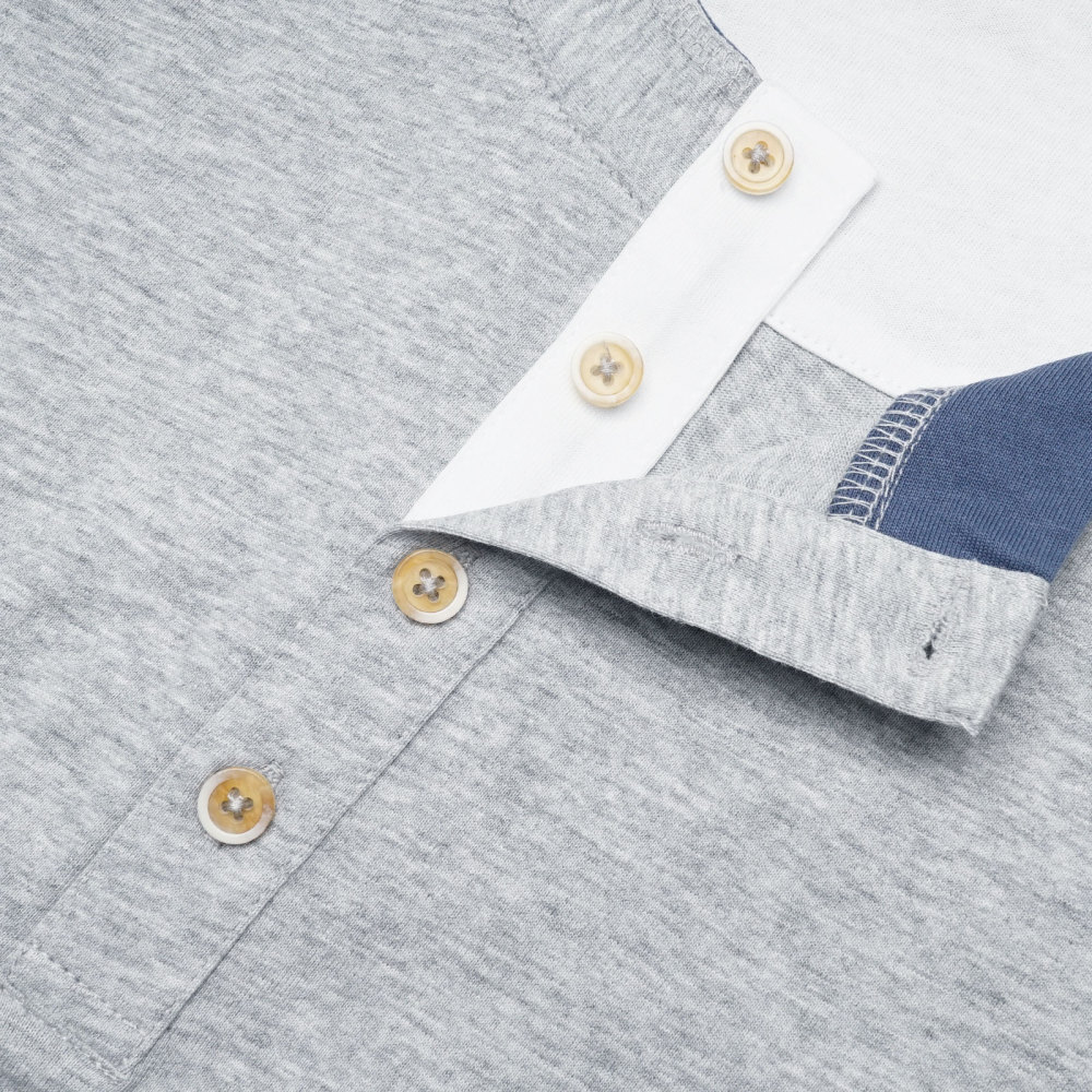 Henley Shirts Long Sleeve Mens Cotton T-Shirt Casual Classic Tshirt Lightweight Basic T-Shirts Button Tee Shirt Top