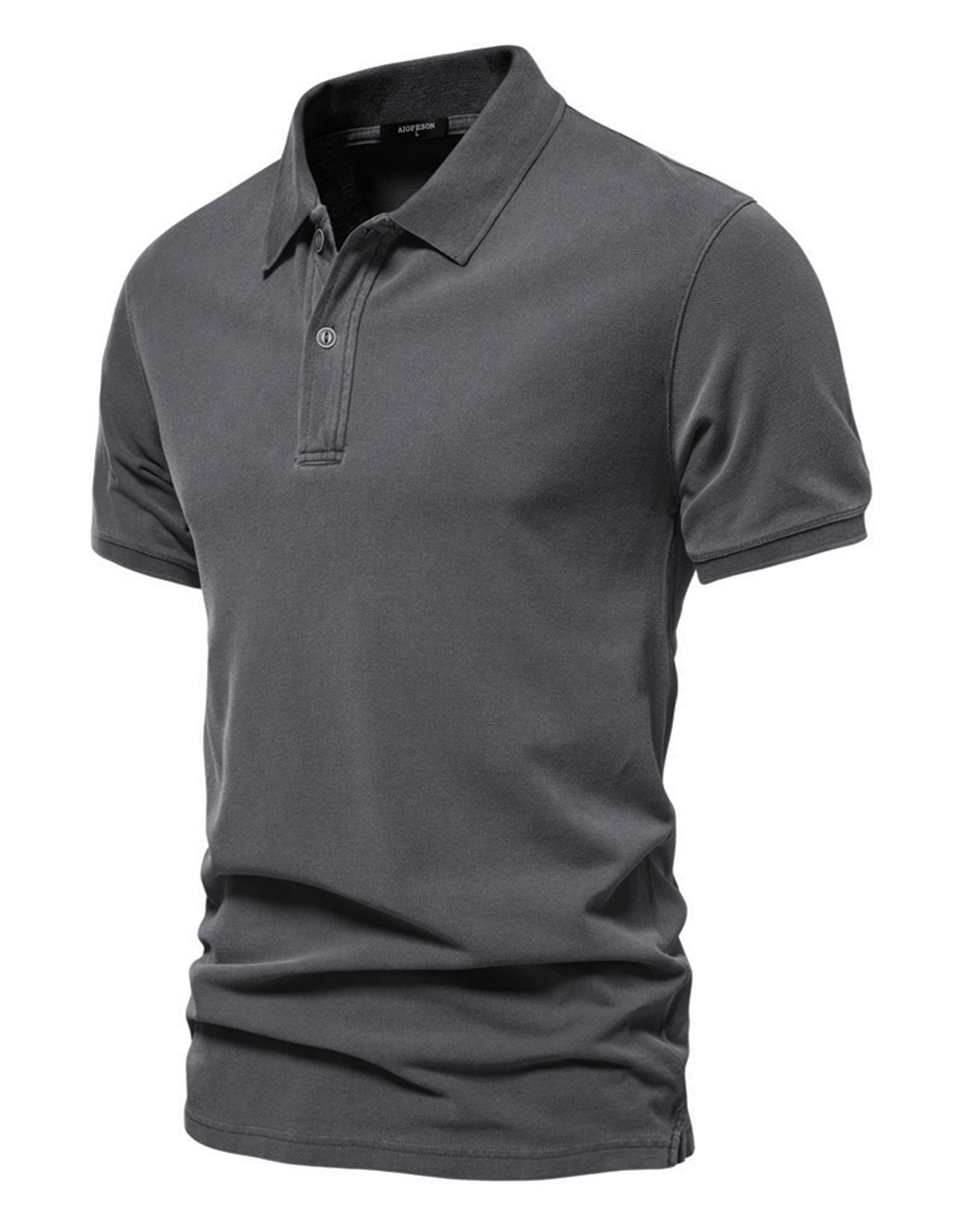 MAGIMODAC Mens Polo Shirts Short Sleeve Cotton T-Shirts Summer T-Shirt Solid Color Casual Tee Shirt Tops with Buttons