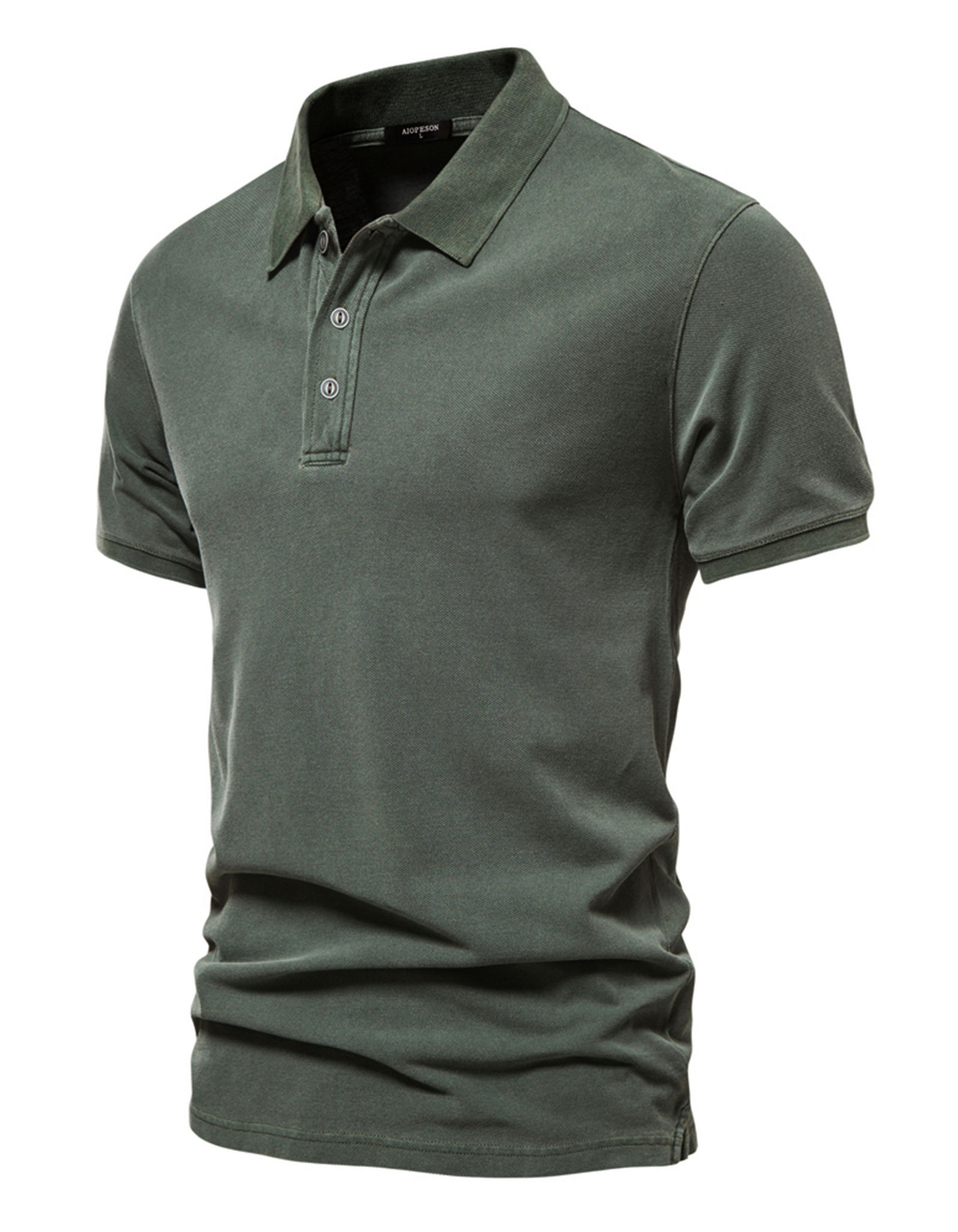 MAGIMODAC Mens Polo Shirts Short Sleeve Cotton T-Shirts Summer T-Shirt Solid Color Casual Tee Shirt Tops with Buttons