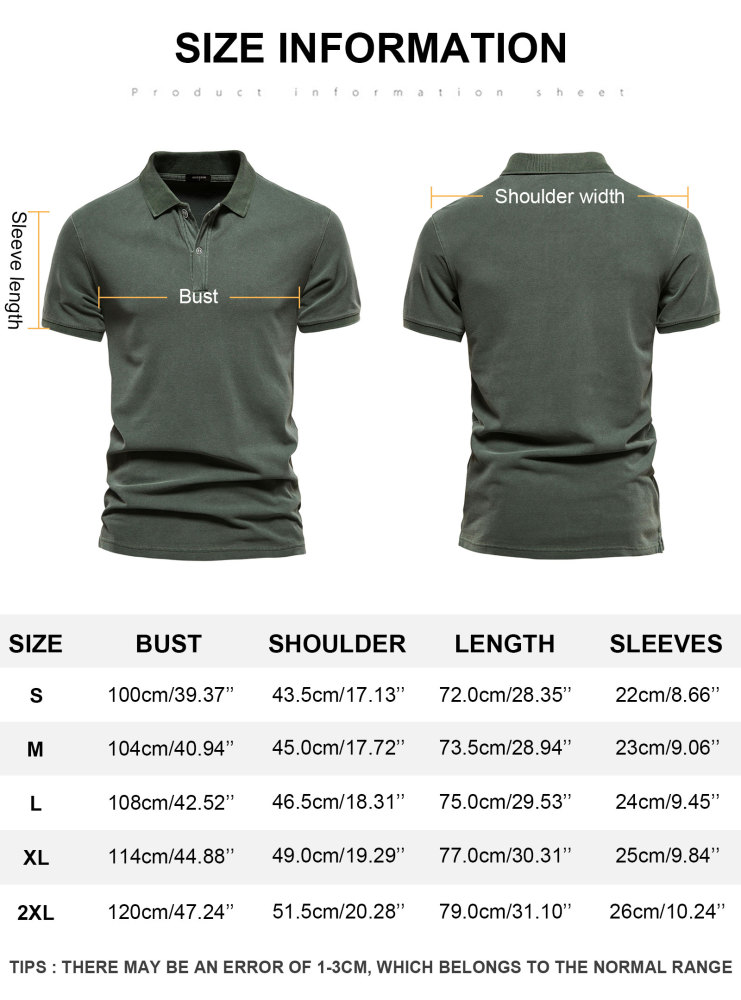 MAGIMODAC Mens Polo Shirts Short Sleeve Cotton T-Shirts Summer T-Shirt Solid Color Casual Tee Shirt Tops with Buttons
