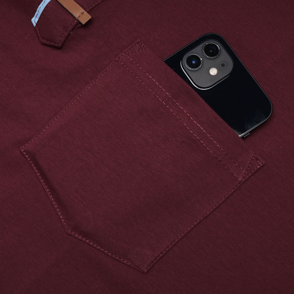 Mens Henley Short Sleeve Shirts Lightweight Cotton Summer Casual T-Shirt with Button and Pocket