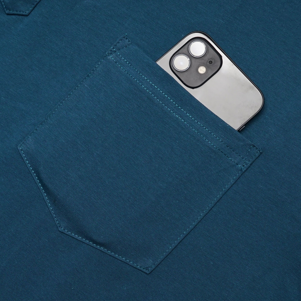 Mens Henley Short Sleeve Shirts Lightweight Cotton Summer Casual T-Shirt with Button and Pocket