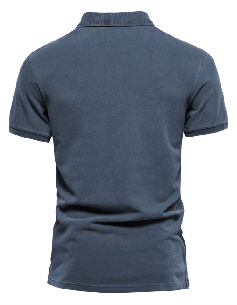 MAGIMODAC Mens Polo Shirts Short Sleeve Cotton T-Shirts Summer T-Shirt Solid Color Casual Tee Shirt Tops with Buttons