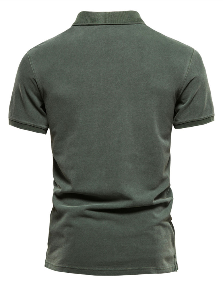 MAGIMODAC Mens Polo Shirts Short Sleeve Cotton T-Shirts Summer T-Shirt Solid Color Casual Tee Shirt Tops with Buttons
