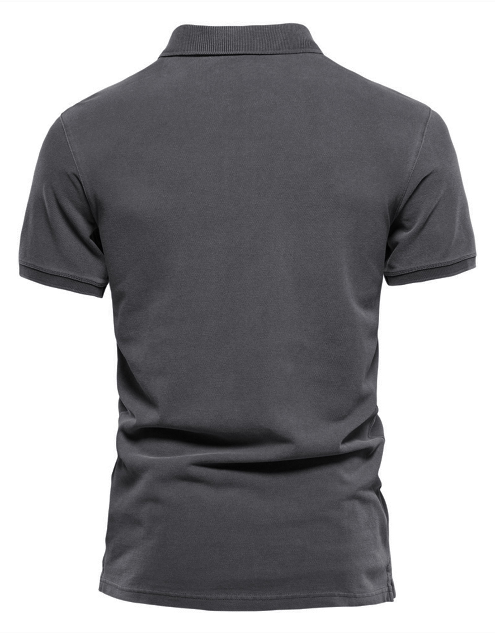 MAGIMODAC Mens Polo Shirts Short Sleeve Cotton T-Shirts Summer T-Shirt Solid Color Casual Tee Shirt Tops with Buttons