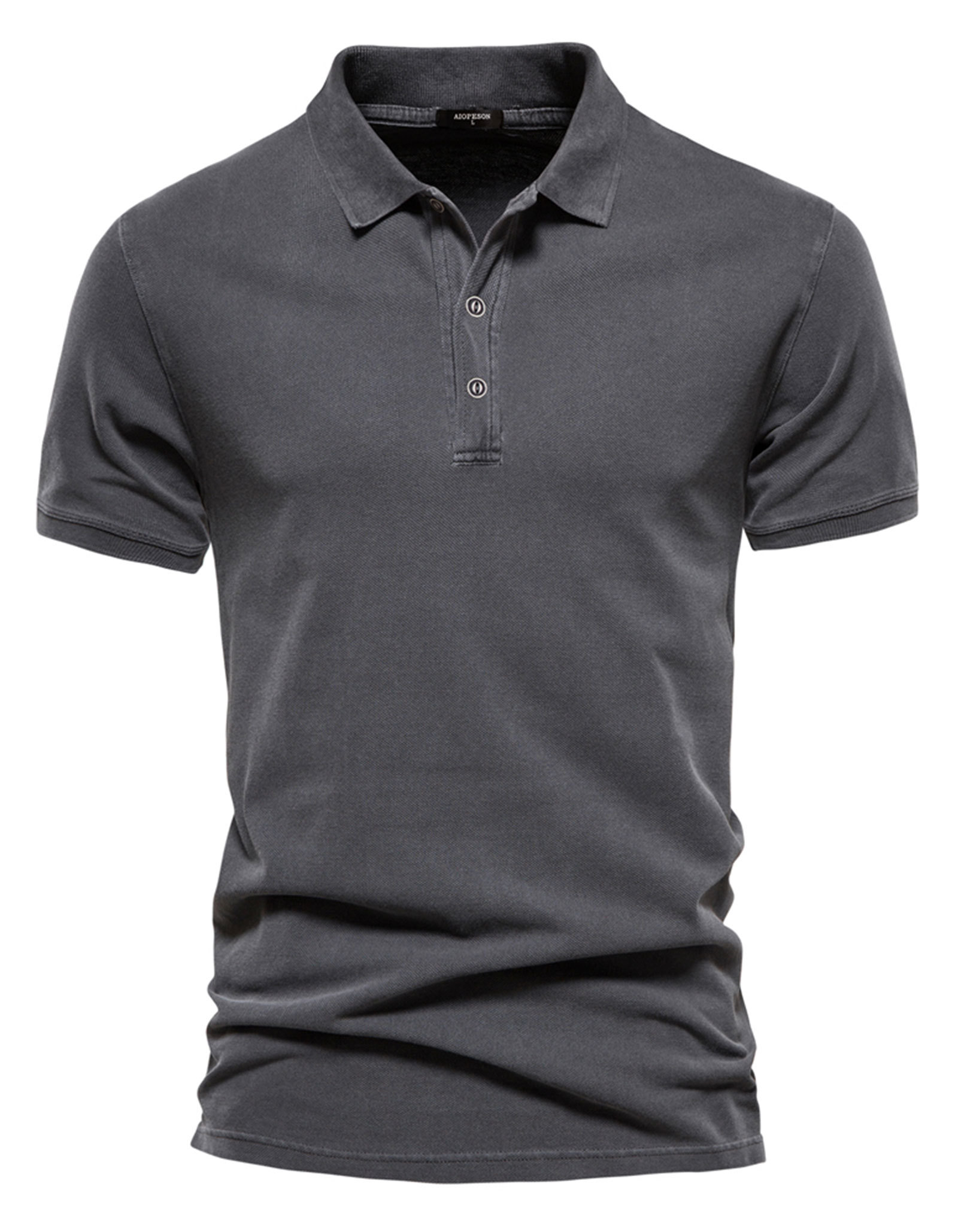 MAGIMODAC Mens Polo Shirts Short Sleeve Cotton T-Shirts Summer T-Shirt Solid Color Casual Tee Shirt Tops with Buttons