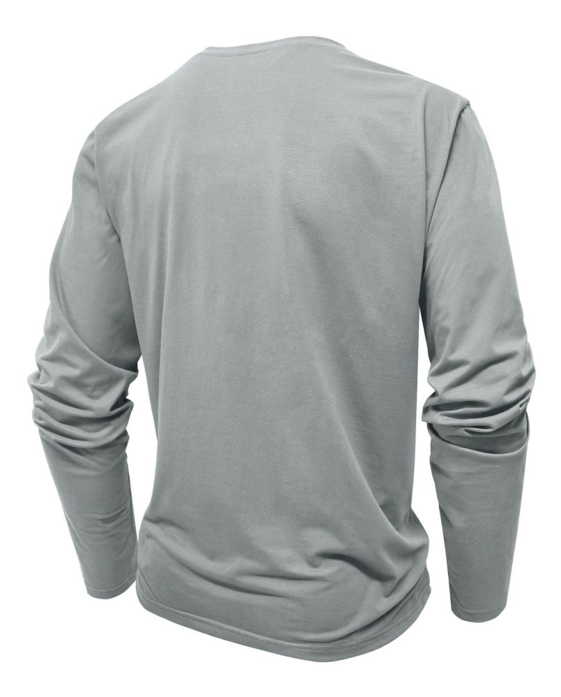 MAGIMODAC Mens Henley Long Sleeve T-Shirt Fashion Classic Cotton T Shirts Casual Lightweight T-Shirts with Button and Pocket