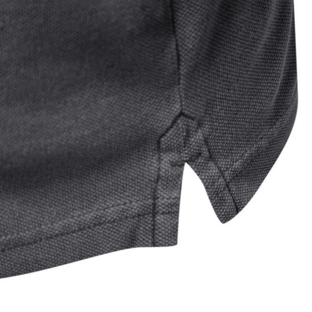 Mens Polo Shirts Short Sleeve Cotton T-Shirts Summer T-Shirt Solid Color Casual Tee Shirt Tops with Buttons