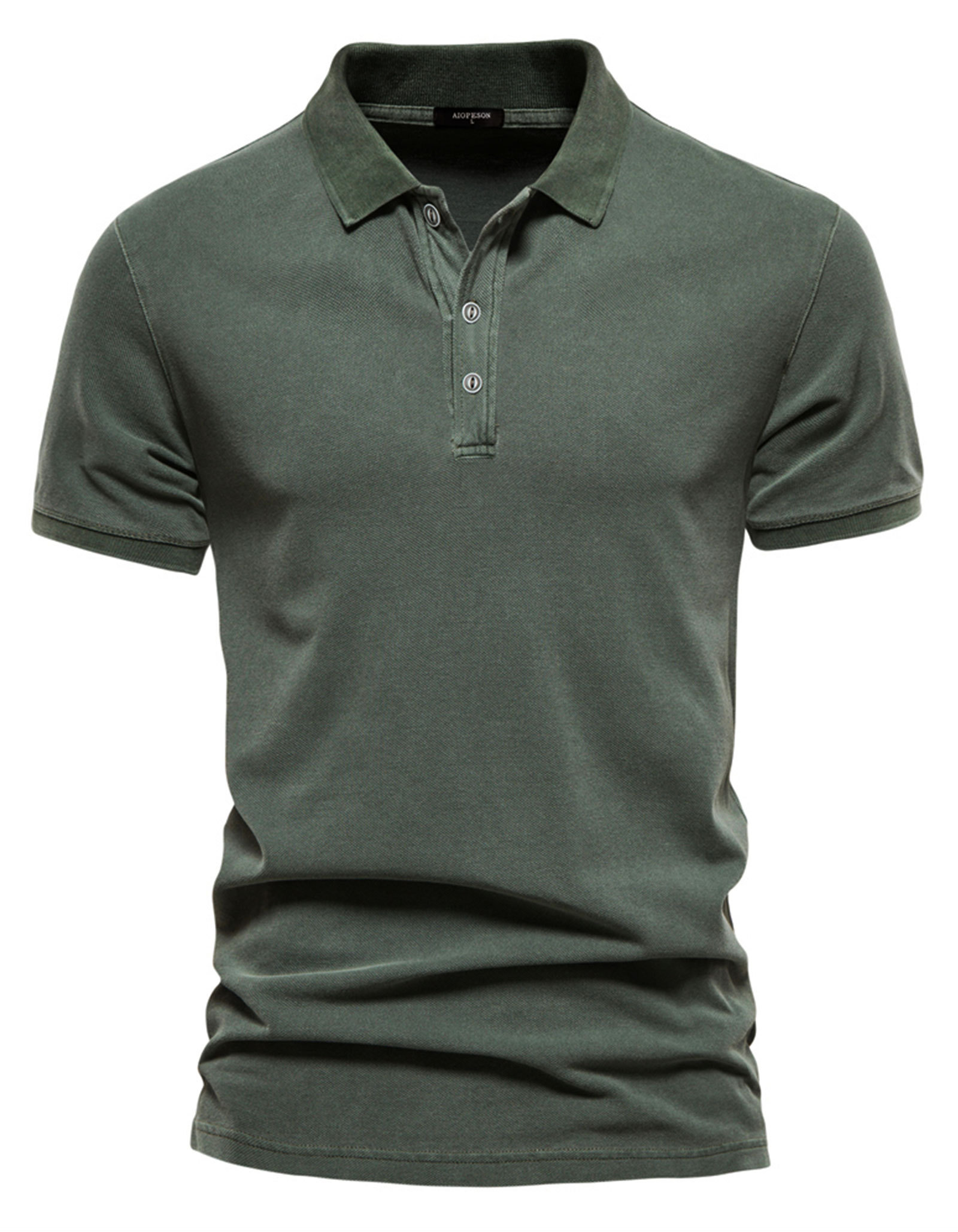 MAGIMODAC Mens Polo Shirts Short Sleeve Cotton T-Shirts Summer T-Shirt Solid Color Casual Tee Shirt Tops with Buttons