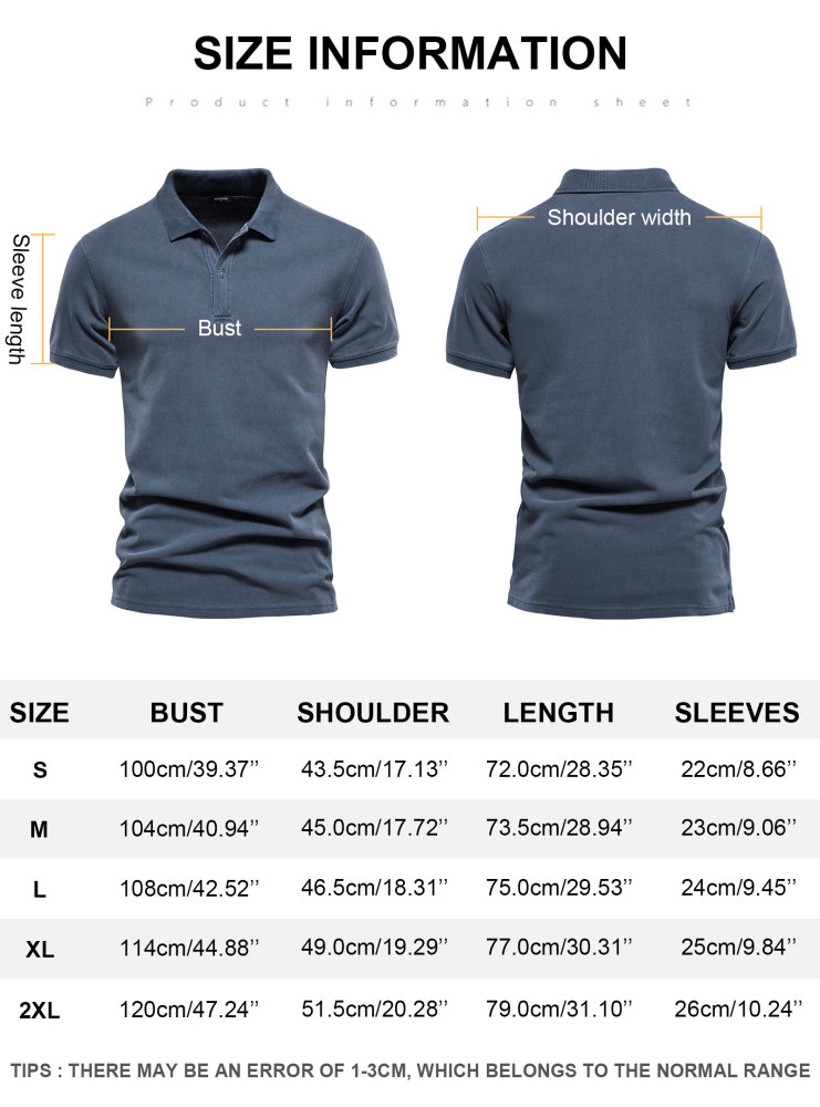MAGIMODAC Mens Polo Shirts Short Sleeve Cotton T-Shirts Summer T-Shirt Solid Color Casual Tee Shirt Tops with Buttons