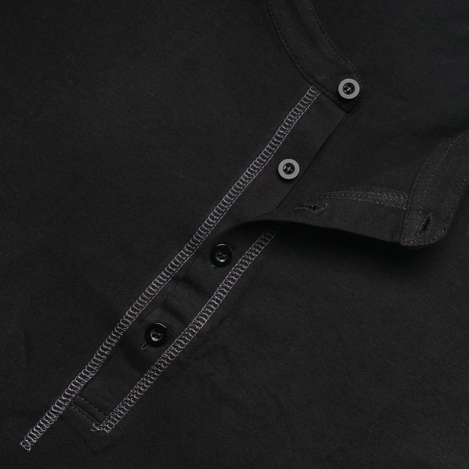 Mens Long Sleeve Henley Shirts Casual Classic Cotton T-Shirt Lightweight Button Tshirts Solid Basic Tee Shirt Tops