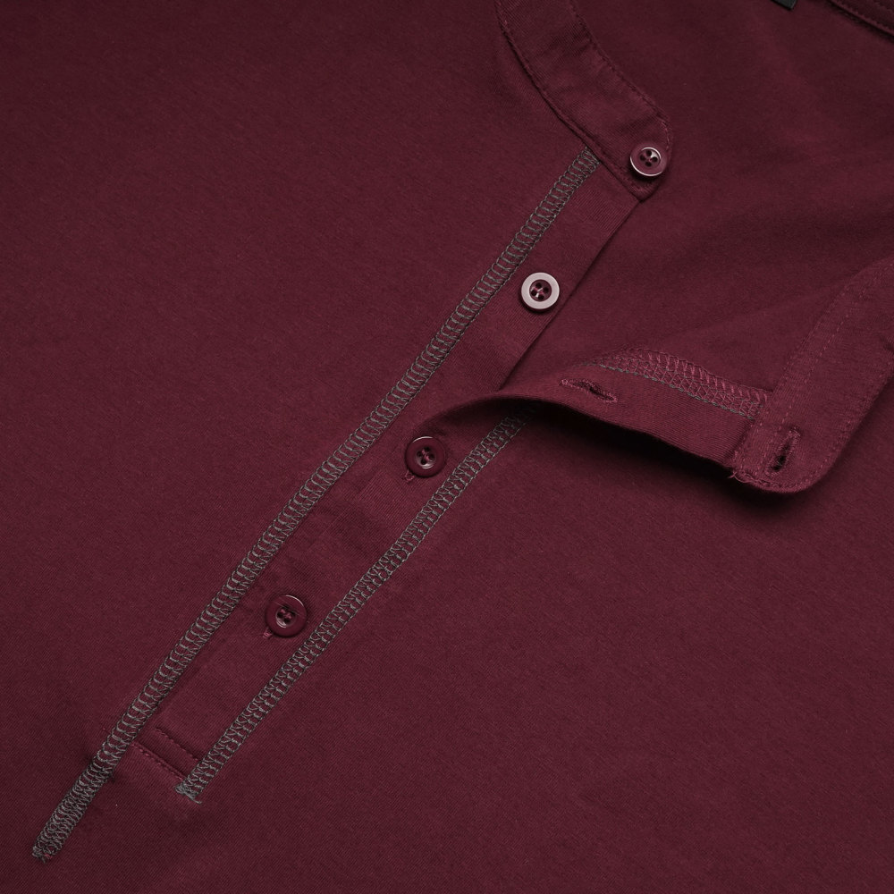 Mens Long Sleeve Henley Shirts Casual Classic Cotton T-Shirt Lightweight Button Tshirts Solid Basic Tee Shirt Tops
