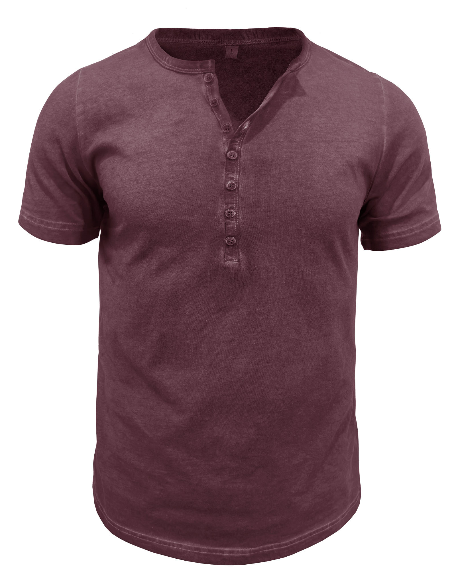 Mens Short Sleeve Henley Shirts Summer Cotton T-Shirt Casual Basic Button Tshirt Classic Solid Tee Shirt Tops