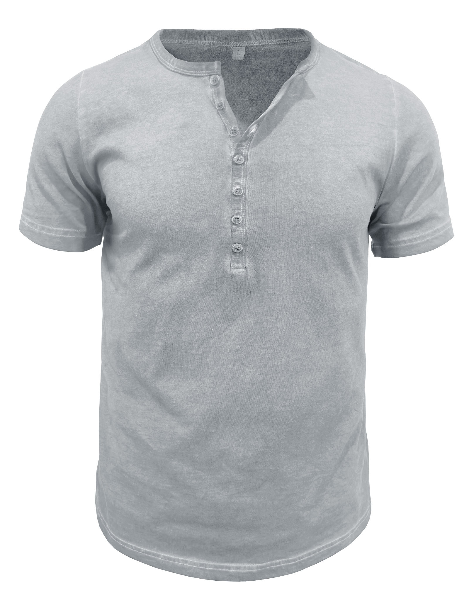 Mens Short Sleeve Henley Shirts Summer Cotton T-Shirt Casual Basic Button Tshirt Classic Solid Tee Shirt Tops