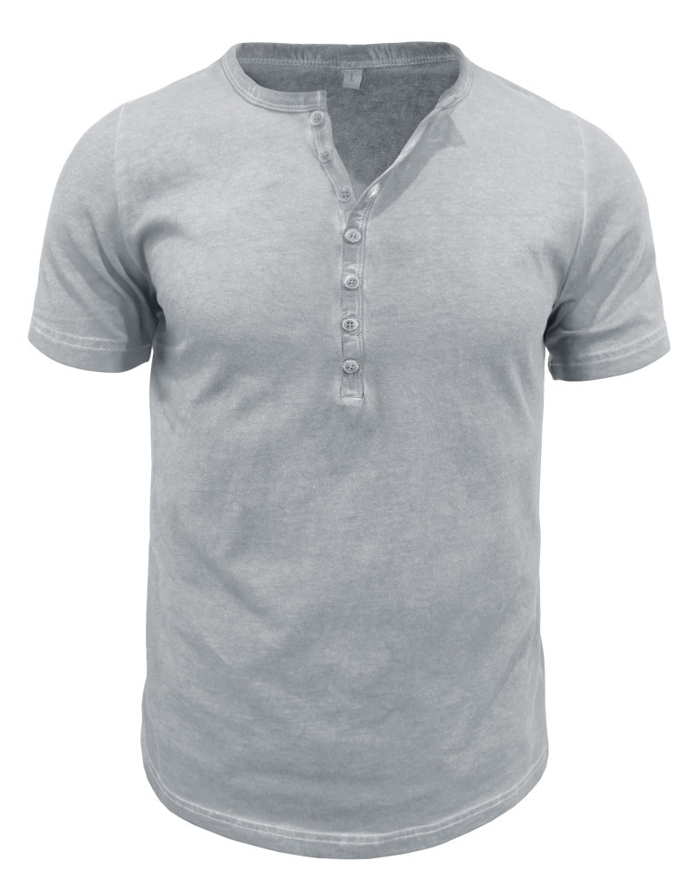 Mens Short Sleeve Henley Shirts Summer Cotton T-Shirt Casual Basic Button Tshirt Classic Solid Tee Shirt Tops
