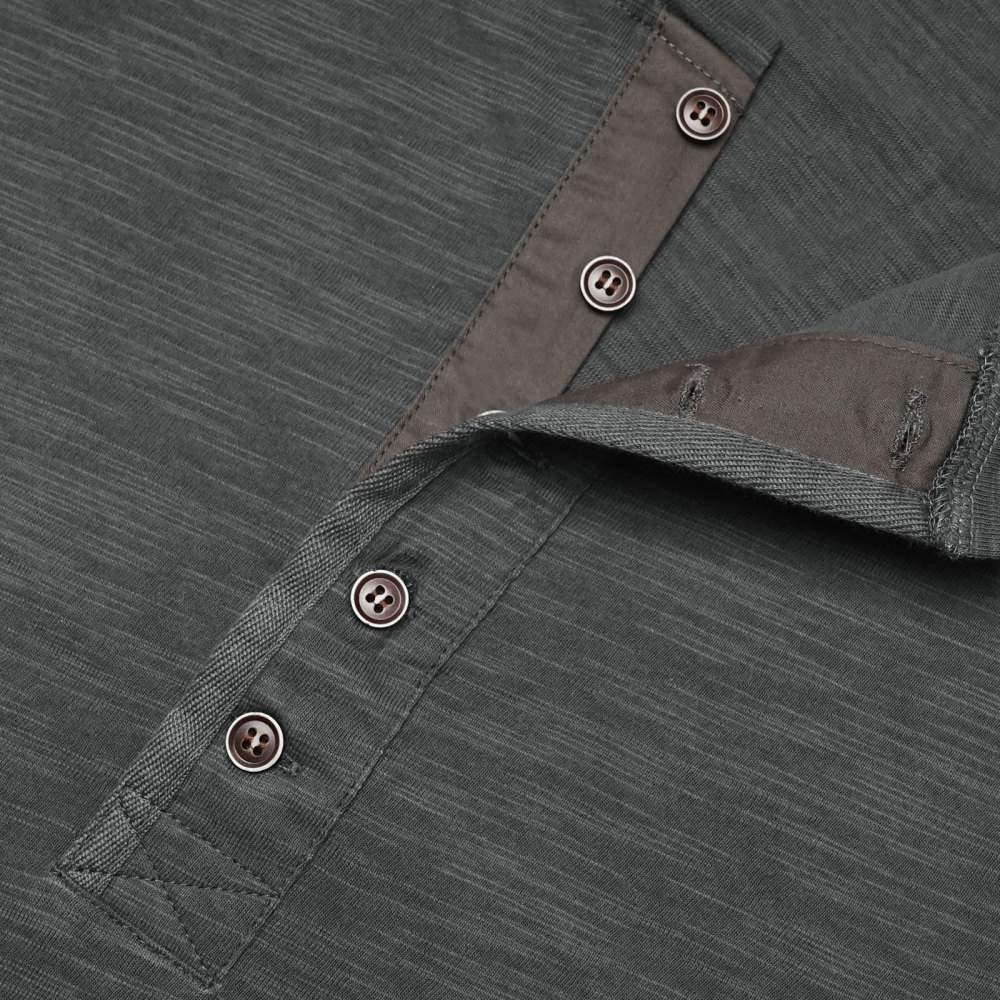 Mens Henley Shirts Cotton Short Sleeve T-Shirt Casual Basic ButtonTee Shirt Tops Summer Classic Solid Tshirt