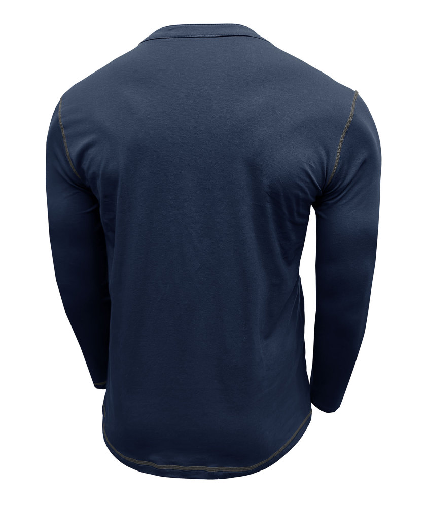 Mens Long Sleeve Henley Shirts Casual Classic Cotton T-Shirt Lightweight Button Tshirts Solid Basic Tee Shirt Tops