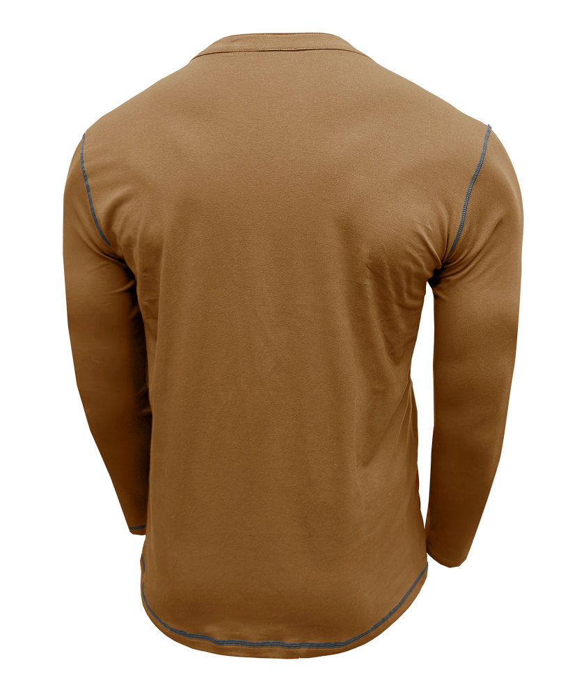 Mens Long Sleeve Henley Shirts Casual Classic Cotton T-Shirt Lightweight Button Tshirts Solid Basic Tee Shirt Tops