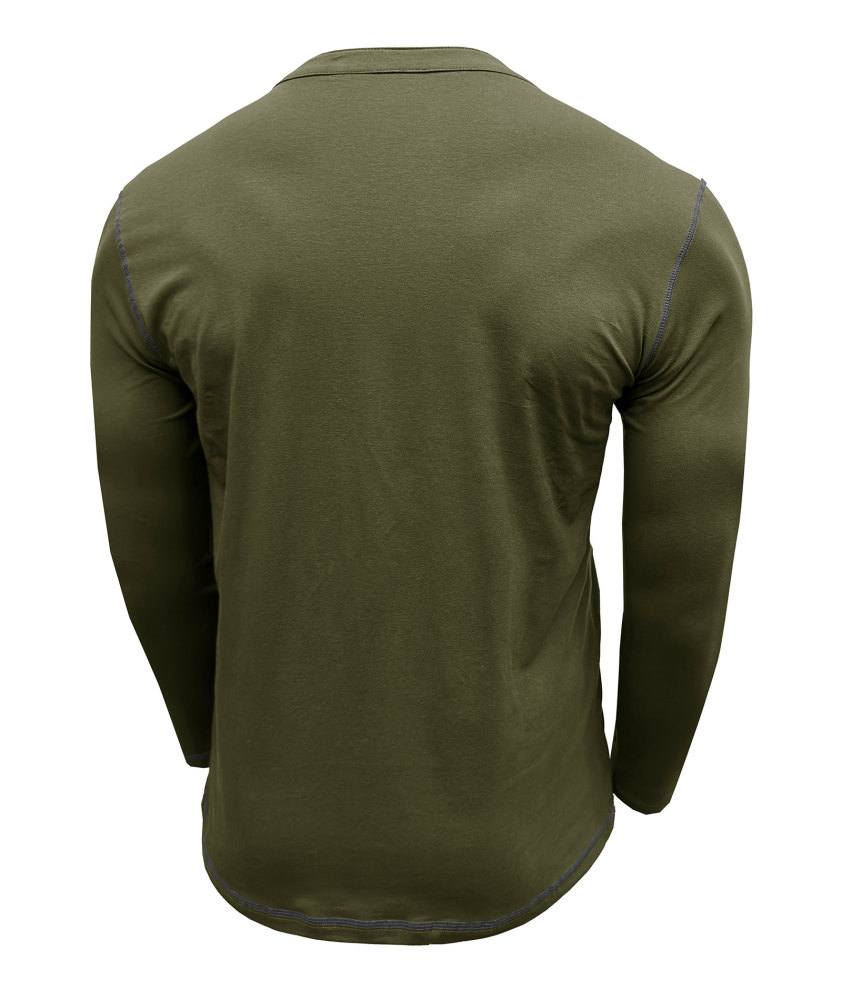Mens Long Sleeve Henley Shirts Casual Classic Cotton T-Shirt Lightweight Button Tshirts Solid Basic Tee Shirt Tops