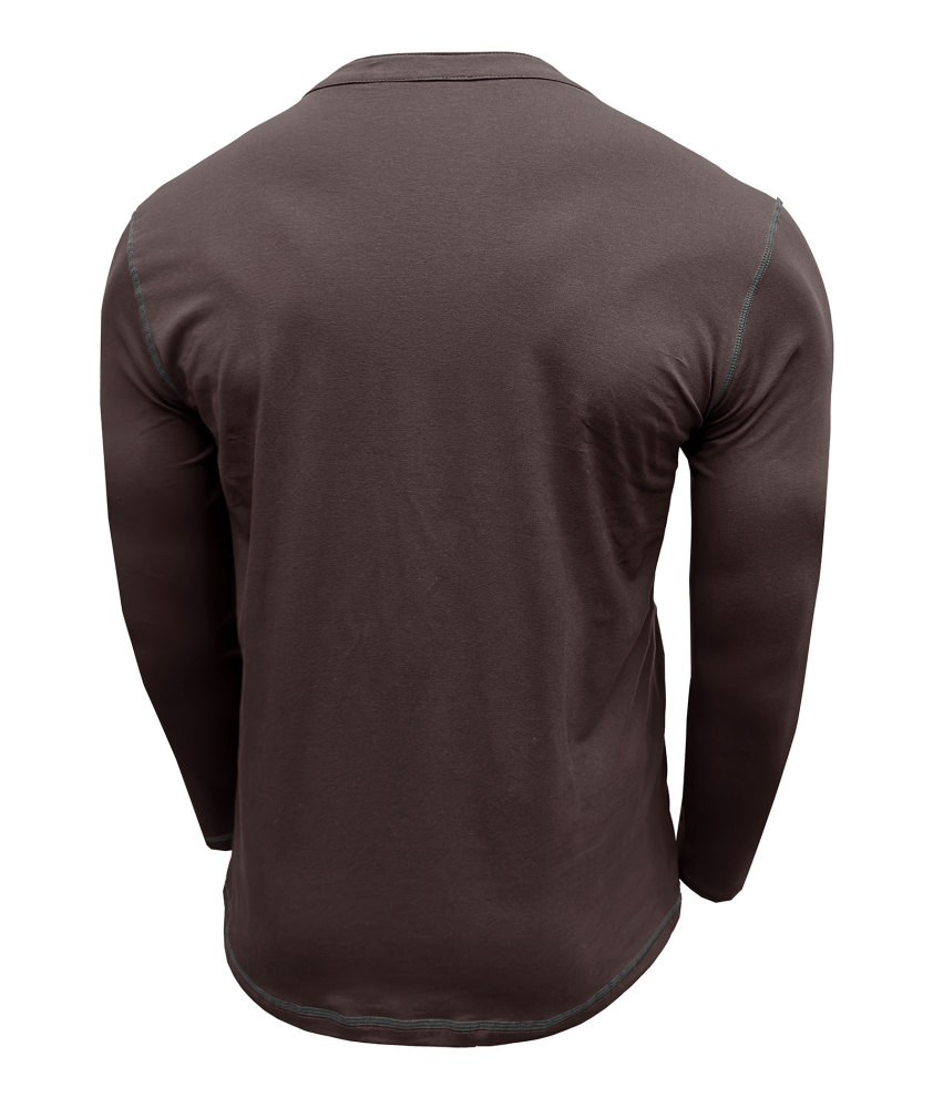 Mens Long Sleeve Henley Shirts Casual Classic Cotton T-Shirt Lightweight Button Tshirts Solid Basic Tee Shirt Tops