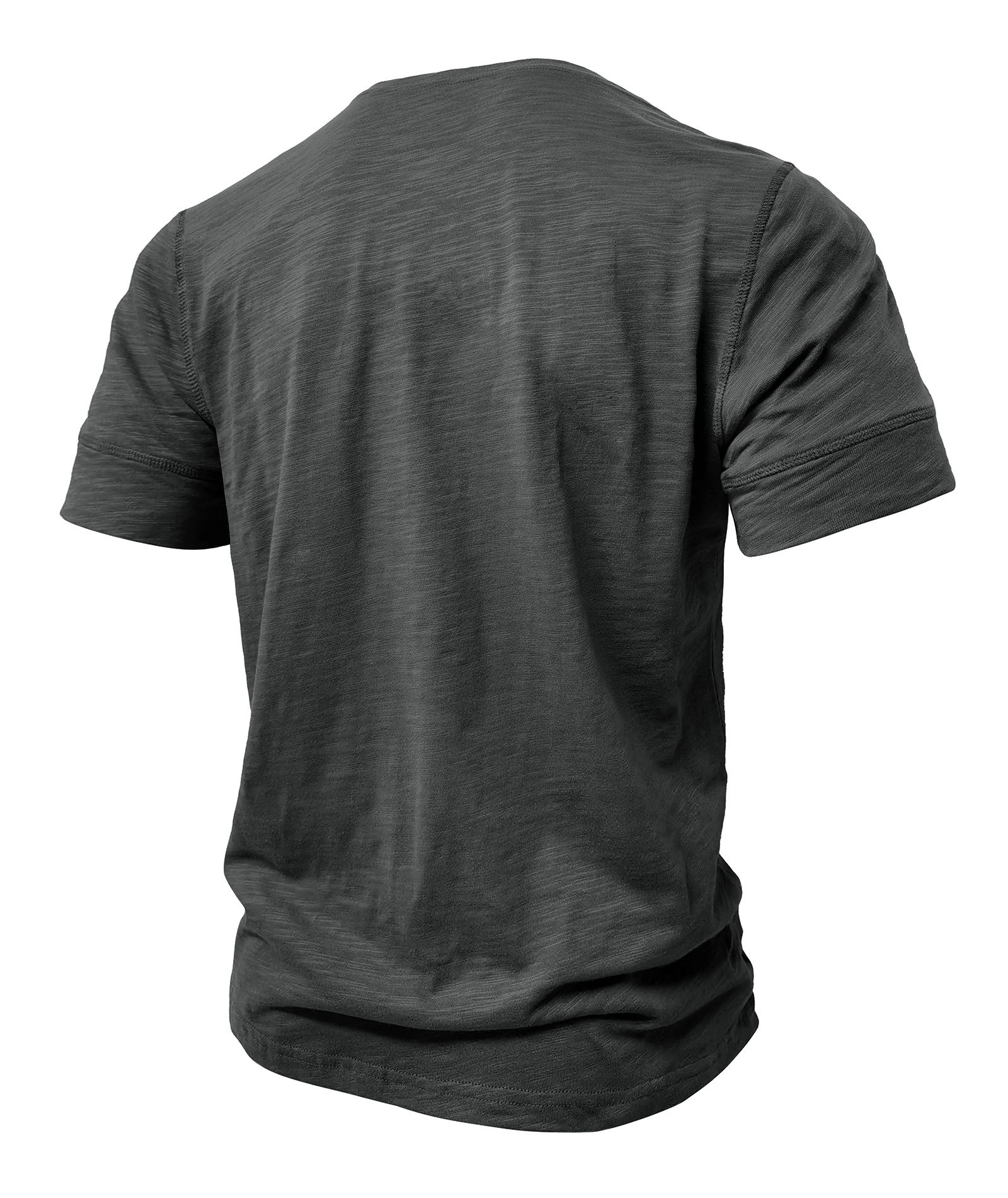 Mens Henley Shirts Cotton Short Sleeve T-Shirt Casual Basic ButtonTee Shirt Tops Summer Classic Solid Tshirt