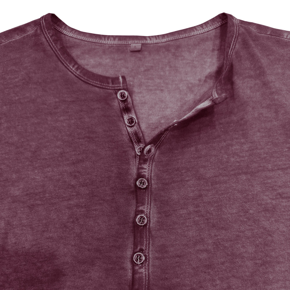 Mens Short Sleeve Henley Shirts Summer Cotton T-Shirt Casual Basic Button Tshirt Classic Solid Tee Shirt Tops