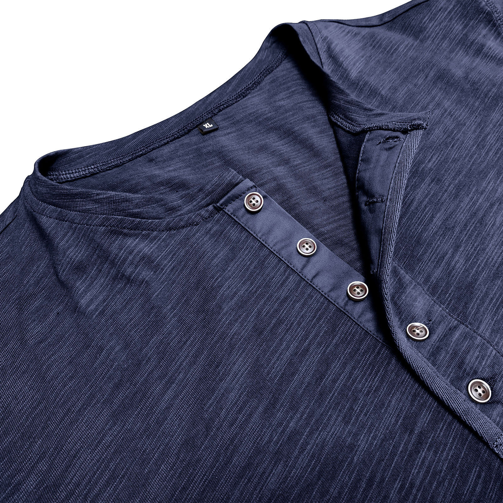 Mens Henley Shirts Cotton Short Sleeve T-Shirt Casual Basic ButtonTee Shirt Tops Summer Classic Solid Tshirt