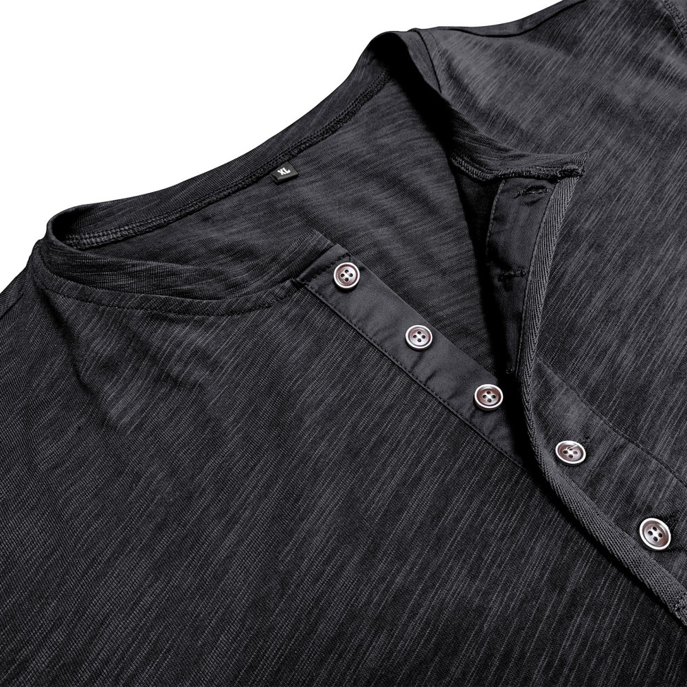 Mens Henley Shirts Cotton Short Sleeve T-Shirt Casual Basic ButtonTee Shirt Tops Summer Classic Solid Tshirt