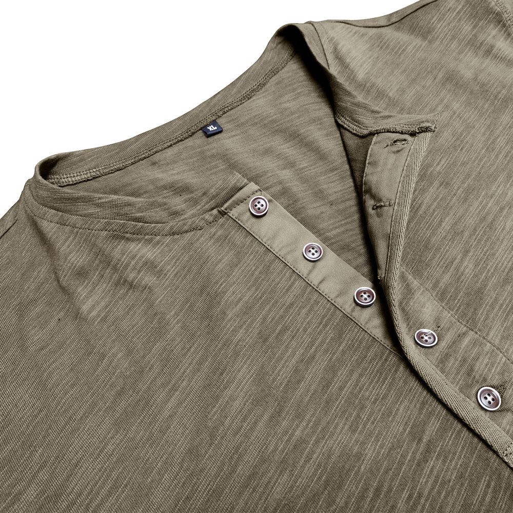Mens Henley Shirts Cotton Short Sleeve T-Shirt Casual Basic ButtonTee Shirt Tops Summer Classic Solid Tshirt