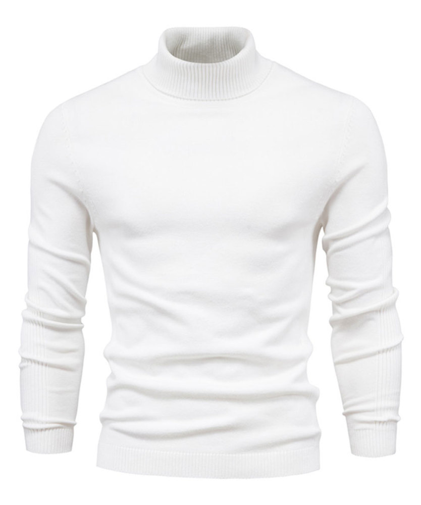 Men's Knit Pullover Slim Fit Winter Wool Blend Turtleneck Sweater Autumn Casual Long Sleeve Shirts Warm Knitted Sweaters