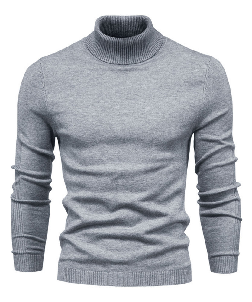 Men's Knit Pullover Slim Fit Winter Wool Blend Turtleneck Sweater Autumn Casual Long Sleeve Shirts Warm Knitted Sweaters