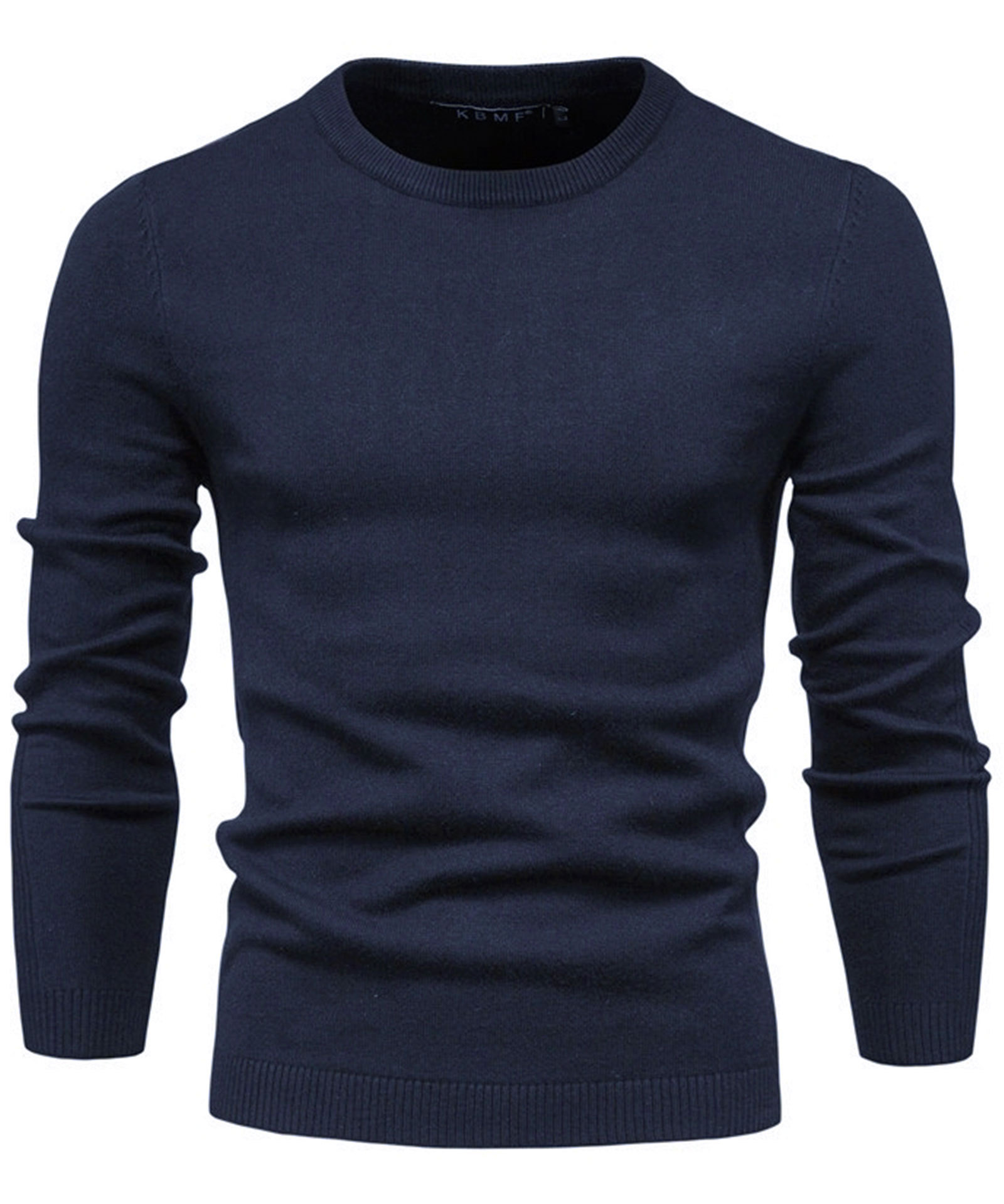 Men's Knit Pullover Slim Fit Winter Wool Blend Crew Neck Sweater Autumn Casual Long Sleeve Shirts Warm Knitted Sweaters