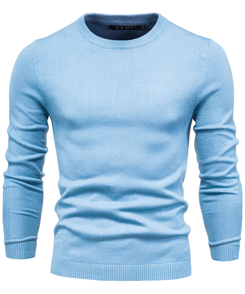 Men's Knit Pullover Slim Fit Winter Wool Blend Crew Neck Sweater Autumn Casual Long Sleeve Shirts Warm Knitted Sweaters