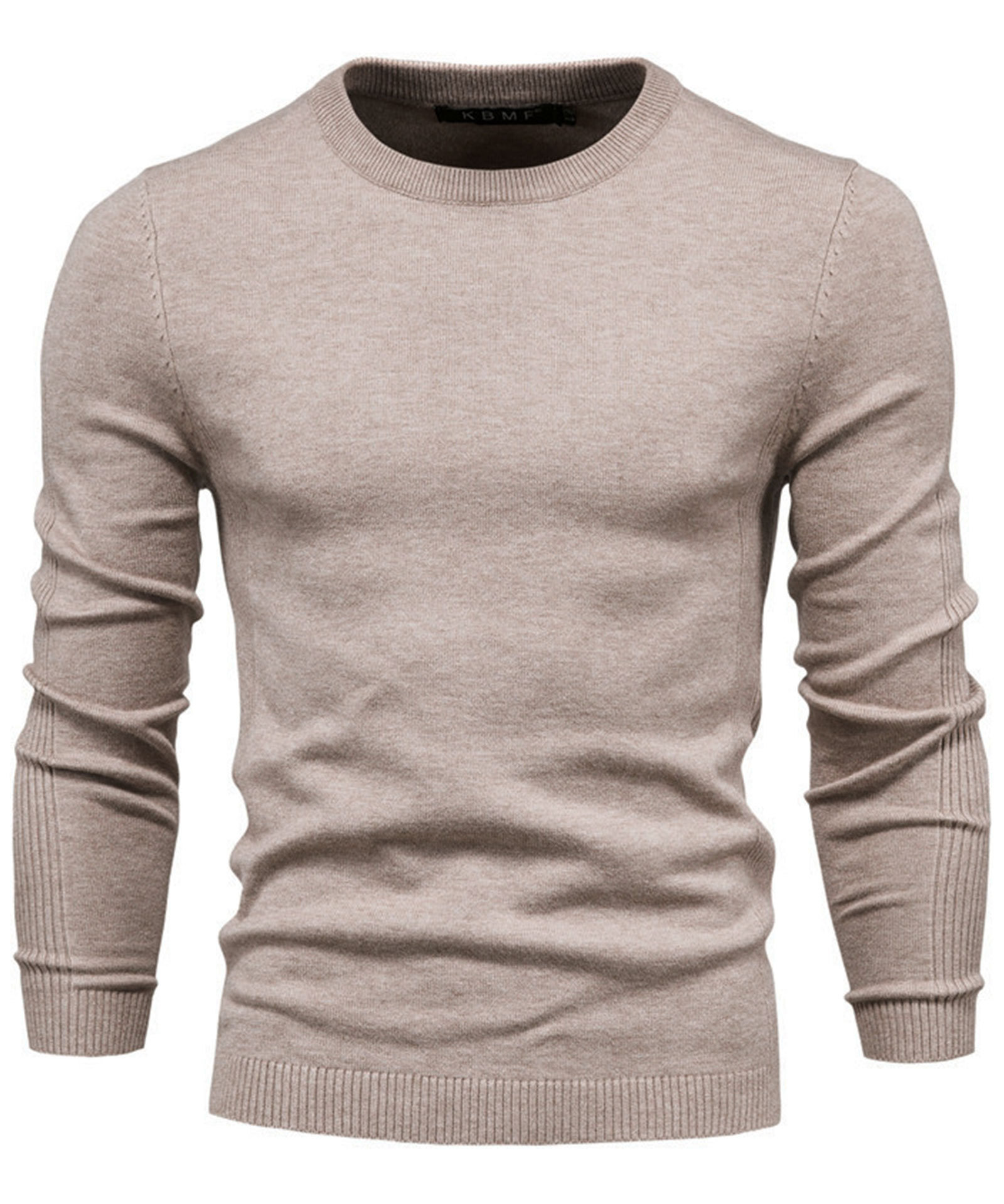 Men's Knit Pullover Slim Fit Winter Wool Blend Crew Neck Sweater Autumn Casual Long Sleeve Shirts Warm Knitted Sweaters